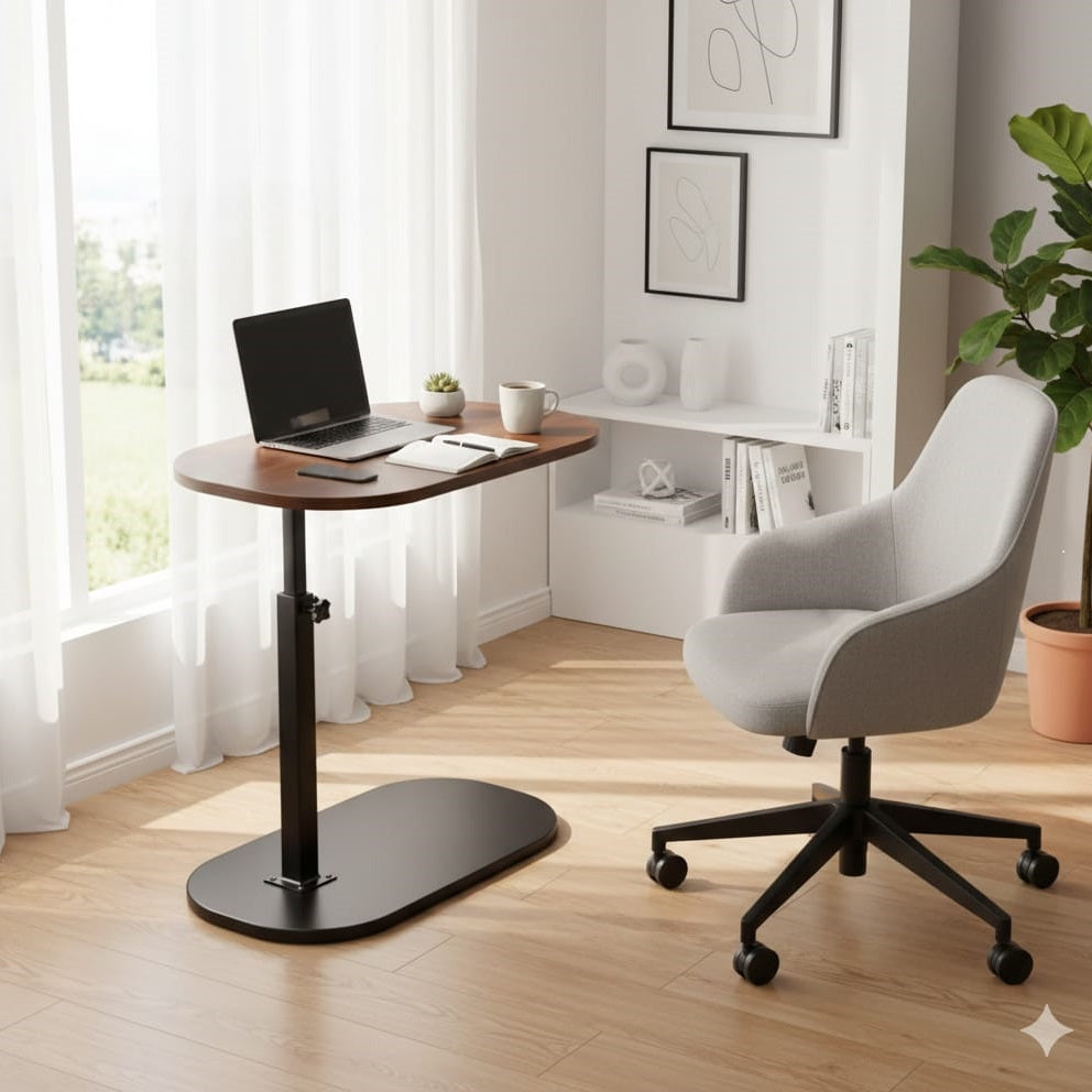 Adjustable C-Shape Side Table