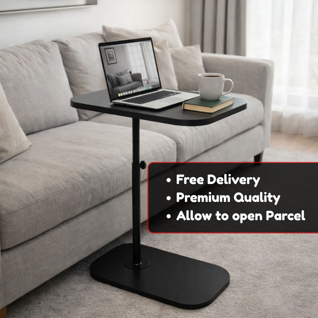 Adjustable C-Shape Side Table