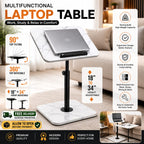 Laptop Table for Bed & Sofa — 90° Tilt + 360° Swivel, Height Adjustable