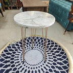 Round Gold & Glory Nesting Table . Single Pcs