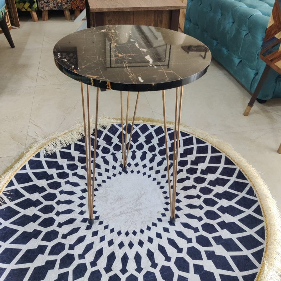 Round Gold & Glory Nesting Table . Single Pcs