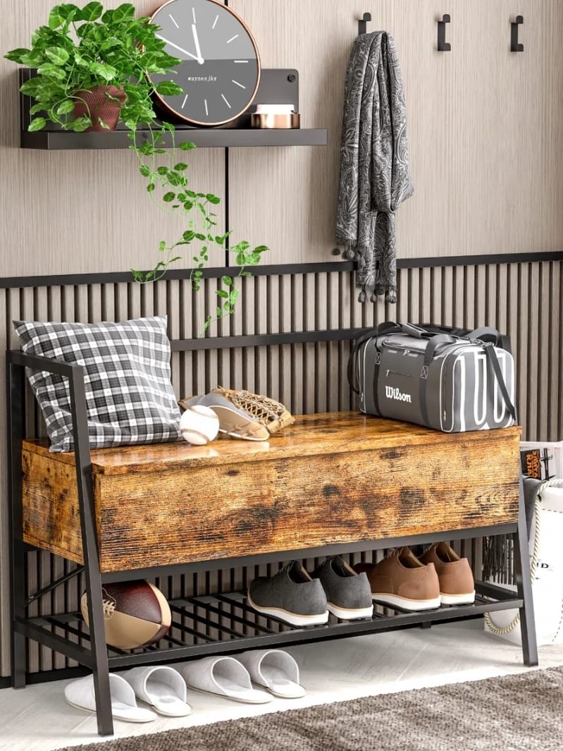 Storage Organizer Shoe Bench