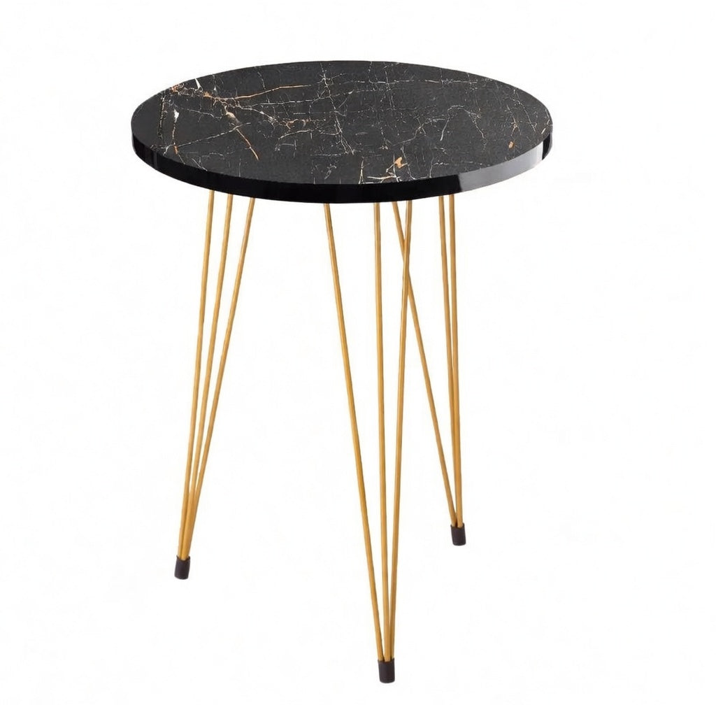 Round Gold & Glory Nesting Table . Single Pcs