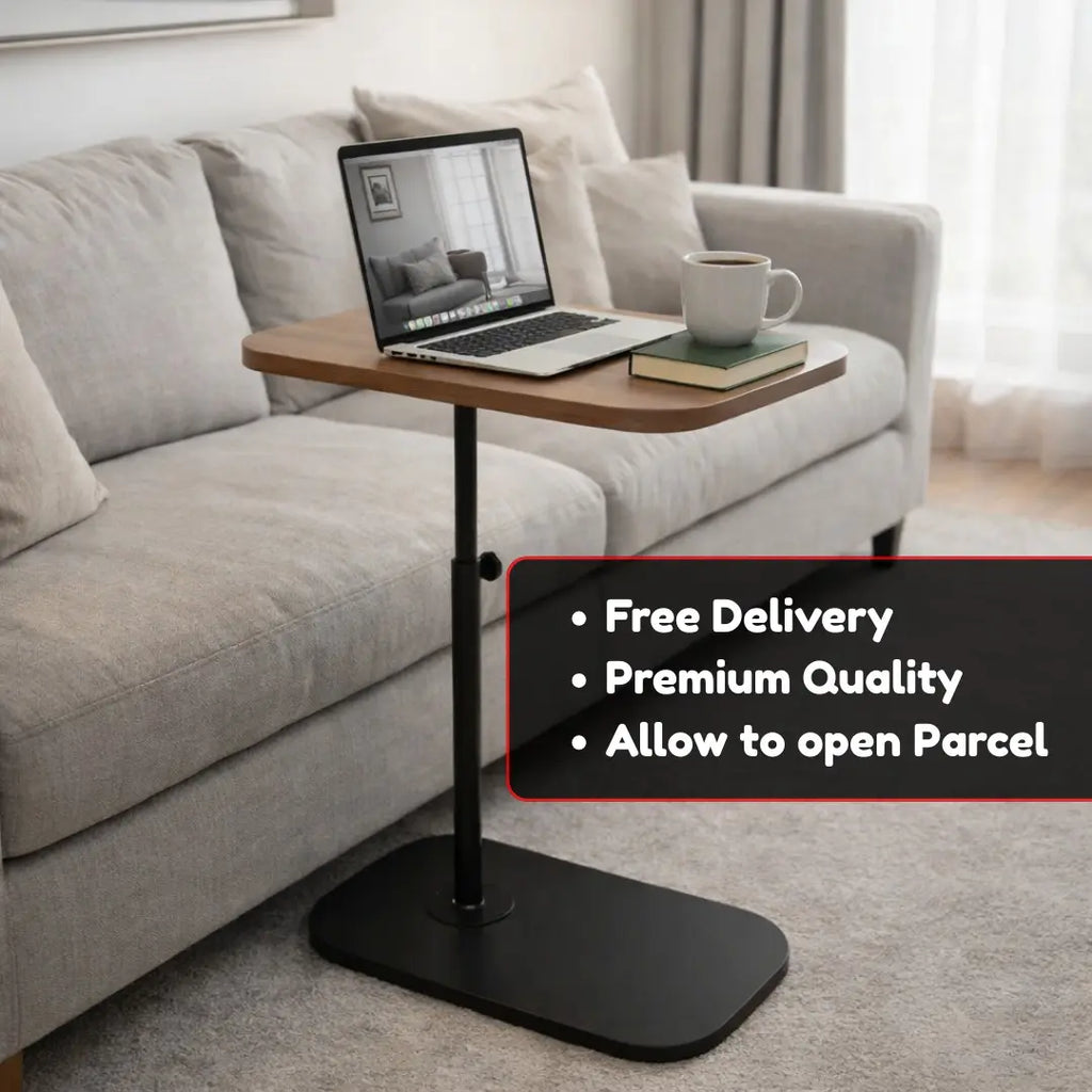 Adjustable C-Shape Side Table