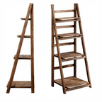 Wooden Ladder Shelf Bookshelf Decorative Stand