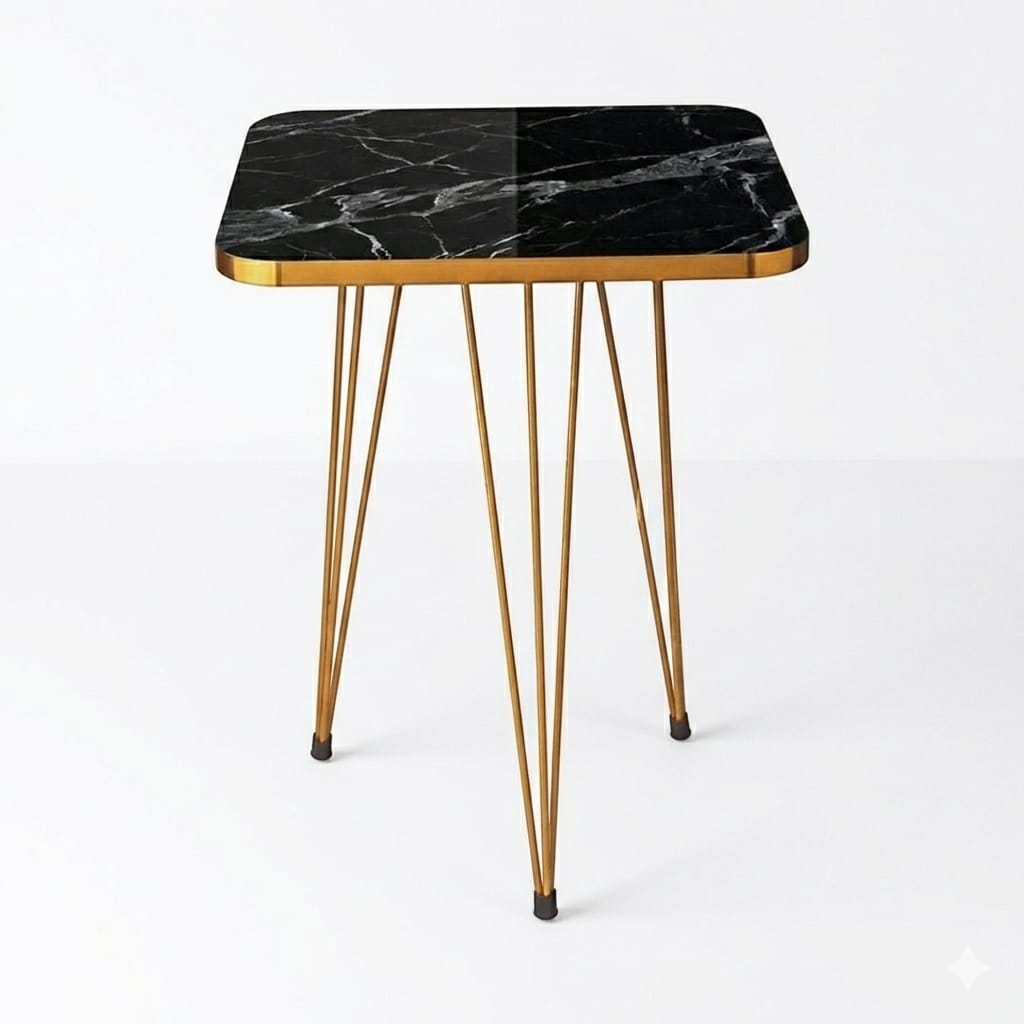 Square Gold & Glory Nesting Table . Single Pcs